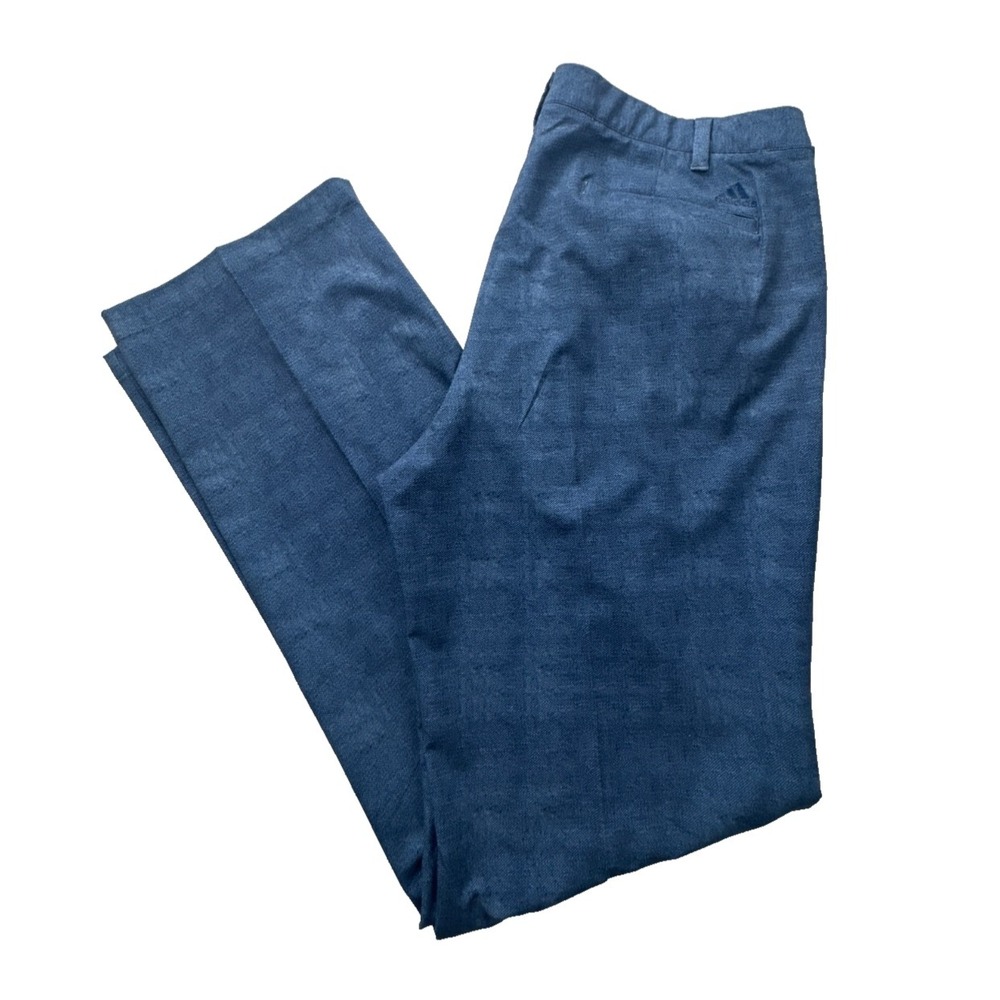 Adidas Blue Mens Golf Tech Pants 36x34 939011 Stretch Active